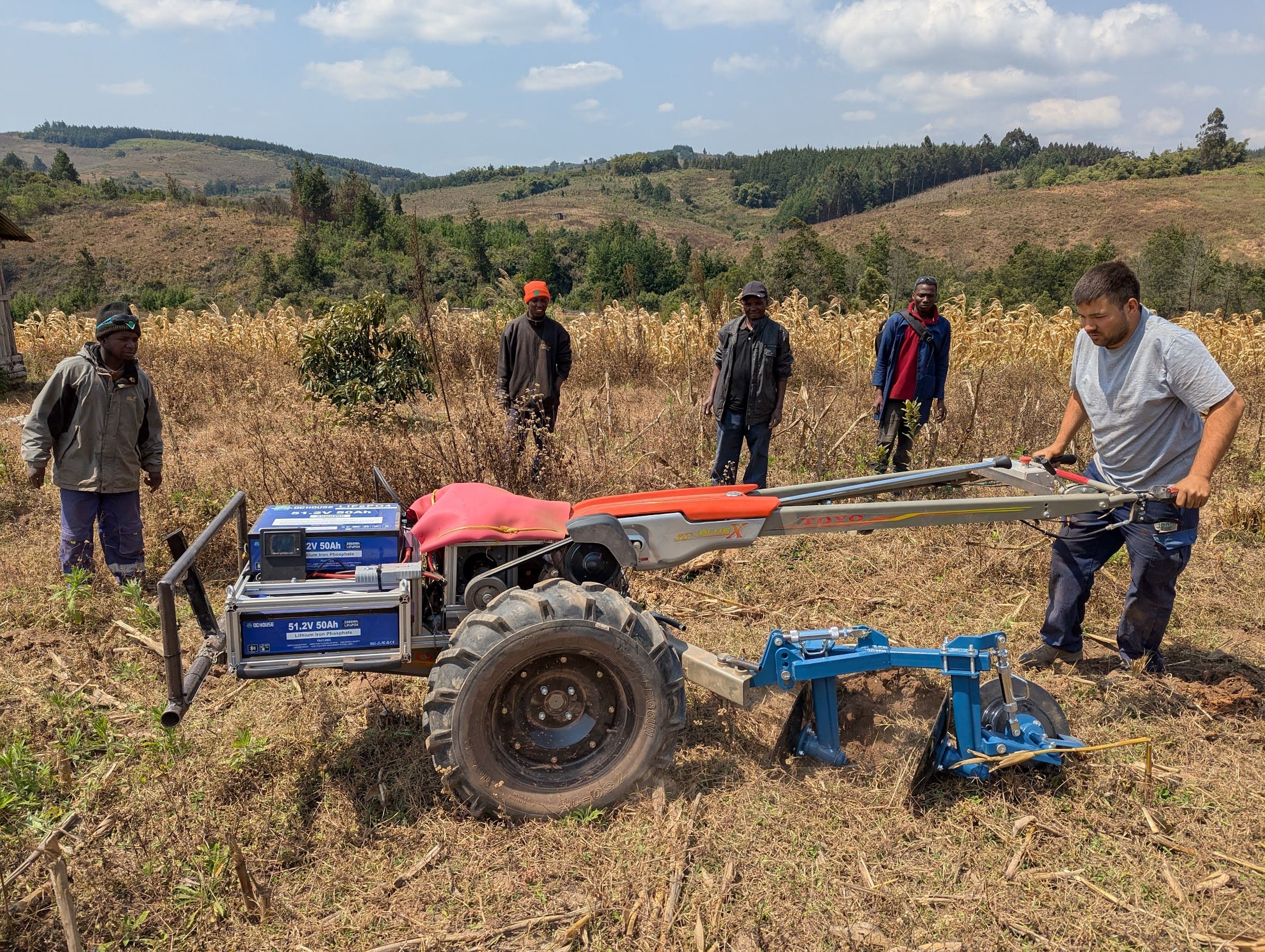 Electric power tiller field testing with smallholder farmers in Tanzania