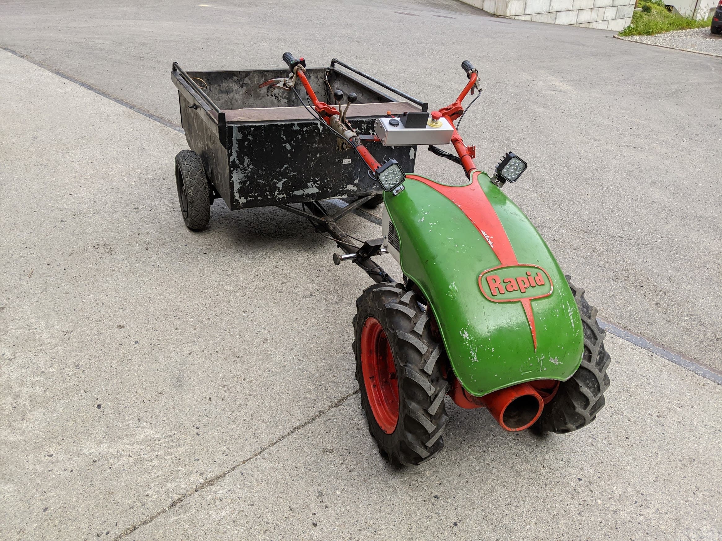 First electric walking tractor prototype built in Vorarlberg, Austria