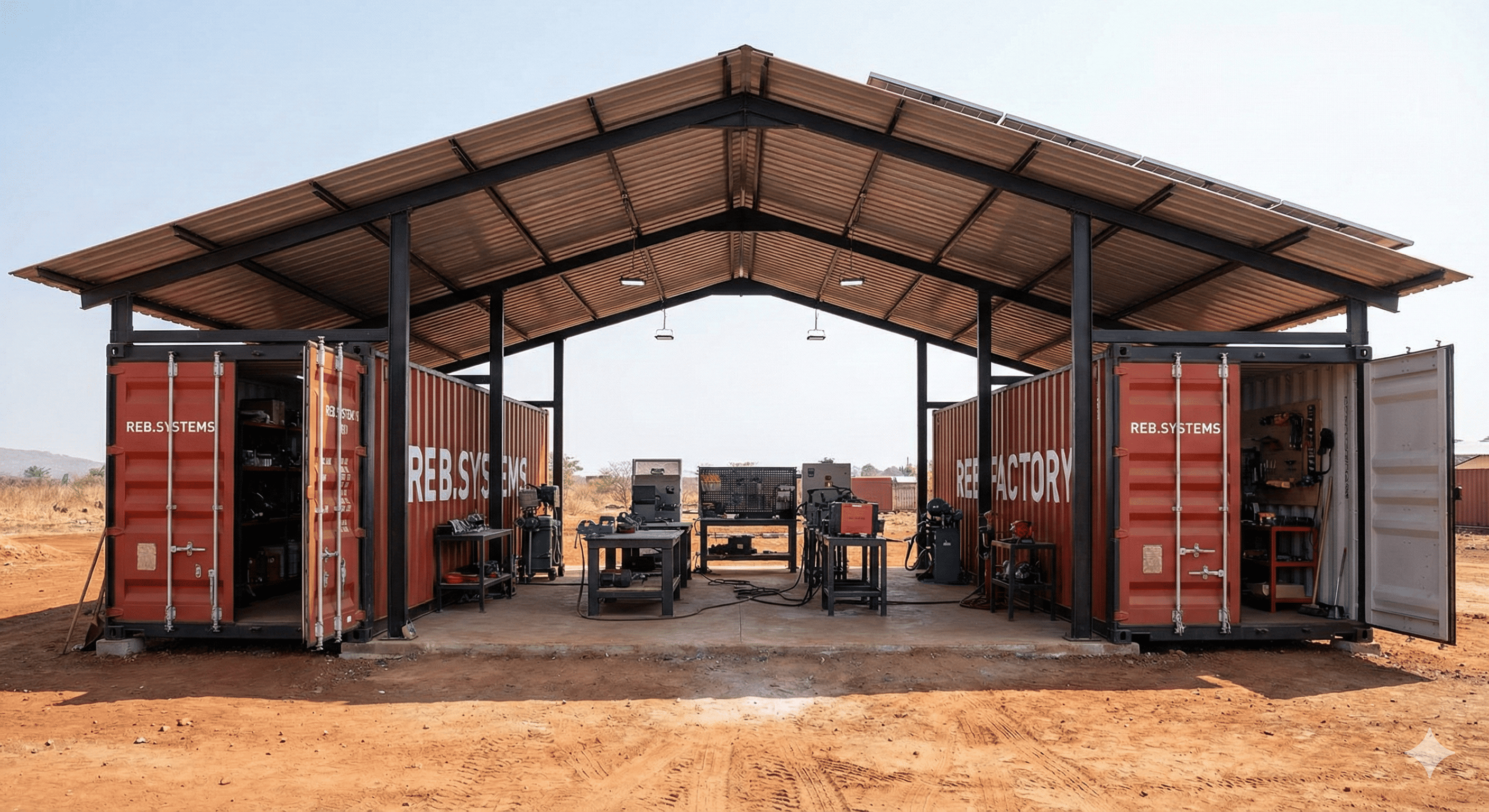 REB.FACTORY — solar-powered decentralized micro-factory for CKD assembly in Tanzania